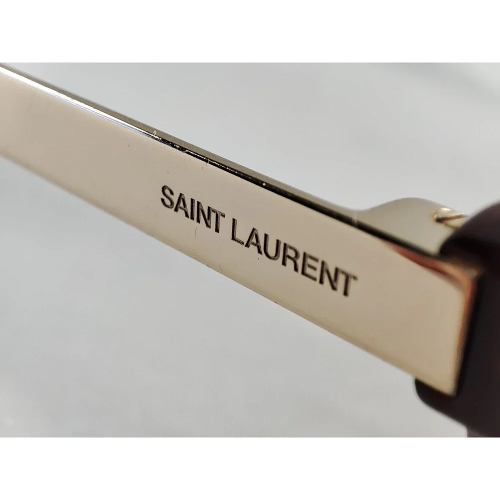 Saint Laurent SL 583 002 Havana Silver Eyeglasses Frames 53-20-145 Italy... - Picture 13 of 13